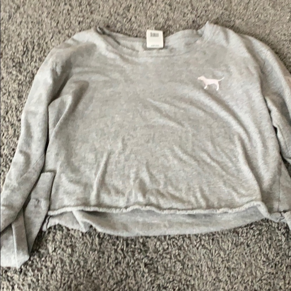 Long sleeve cropped shirt